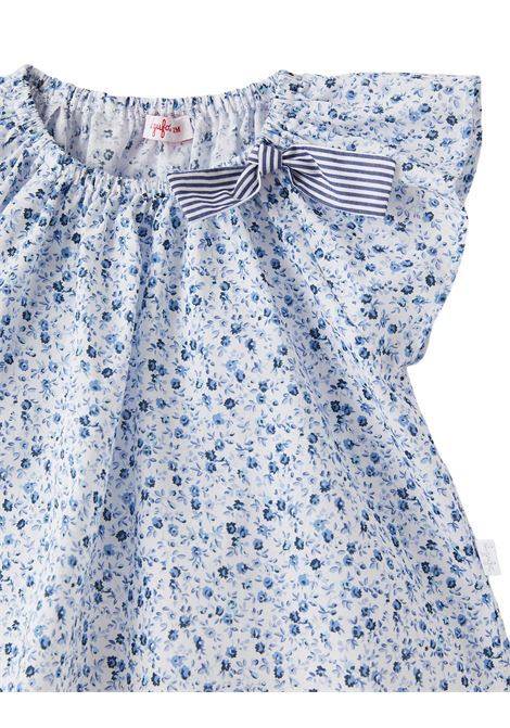 Voile Shirt With Blue Flower Print IL GUFO | P23CC084C4093460