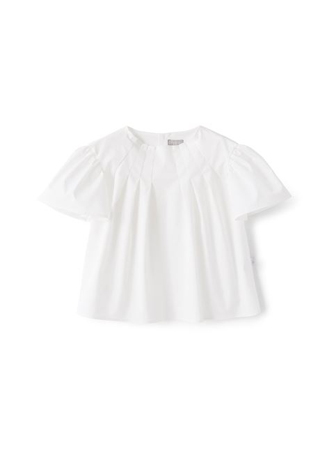 Camicia In Raso Di Cotone Bianco IL GUFO | P23CC091C0046010