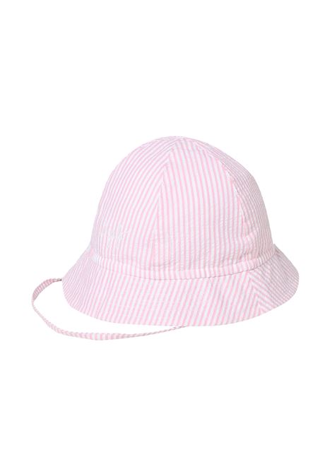 Pink Seersucker Hat IL GUFO | P23EO279C1078325