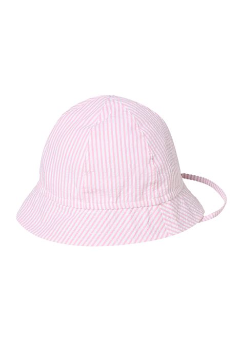 Pink Seersucker Hat IL GUFO | P23EO279C1078325