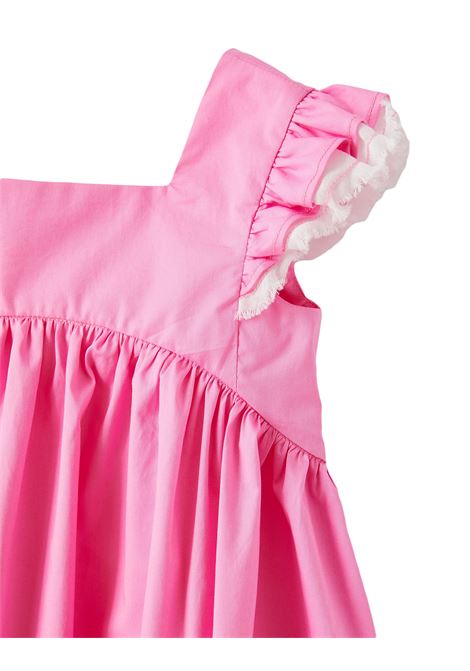 Bright Pink Sleeveless Dress with Ruffles IL GUFO | P23VA299C00466301