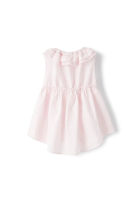 Pink Dress With Ruffle On Neckline IL GUFO | P23VA302L6006310