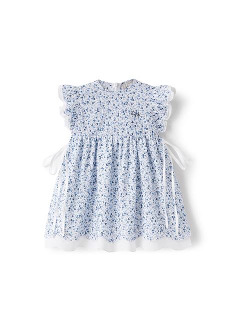 Voile Dress With Blue Flower Print IL GUFO | P23VM680C4093460