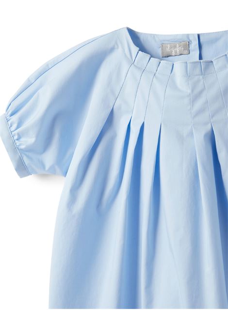 Light Blue Cotton Stretch Satin Dress IL GUFO | P23VM705C0046461