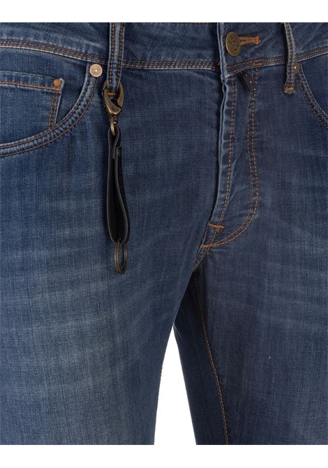 Dark Blue Denim Straight Leg Jeans INCOTEX BLUE DIVISION | BDPS0002-00517001