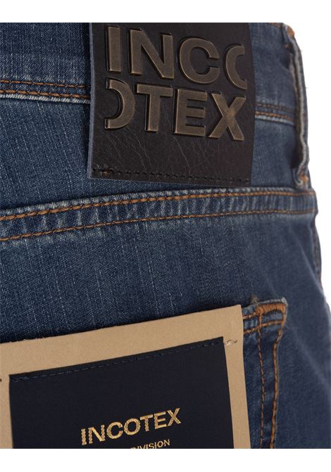 Jeans a Gamba Dritta In Denim Blu Scuro INCOTEX BLUE DIVISION | BDPS0002-00517001
