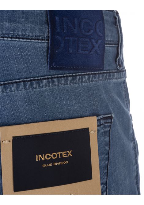 Medium Blue Denim Straight Leg Jeans INCOTEX BLUE DIVISION | BDPS0002-00517004