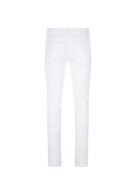 Pantalone Slim Fit In Misto Lino Bianco INCOTEX BLUE DIVISION | BDPS0002-02342111