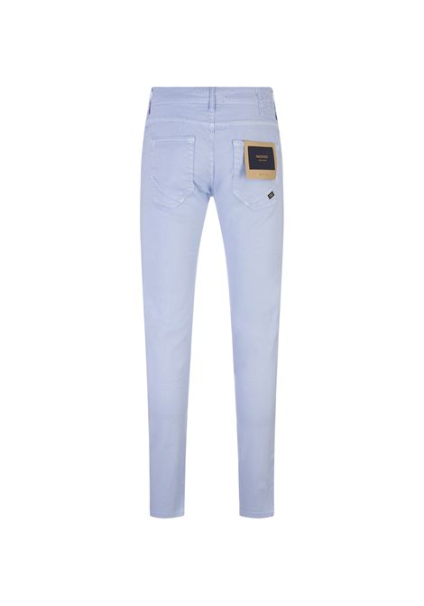 Light Blue Linen Slim Fit Trousers INCOTEX BLUE DIVISION | BDPS0002-02342800