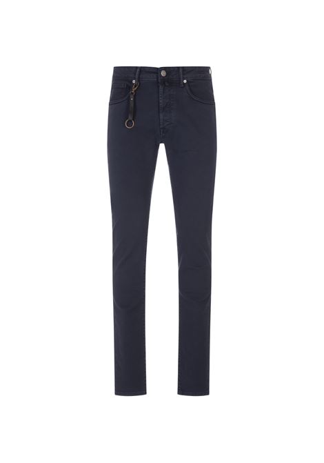 Pantalone Slim Fit In Misto Lino Blu INCOTEX BLUE DIVISION | BDPS0002-02342830