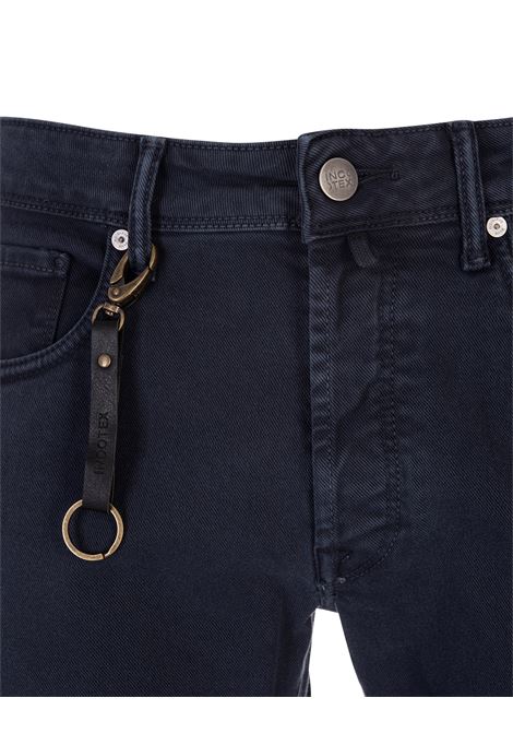 Blue Linen Slim Fit Trousers INCOTEX BLUE DIVISION | BDPS0002-02342830