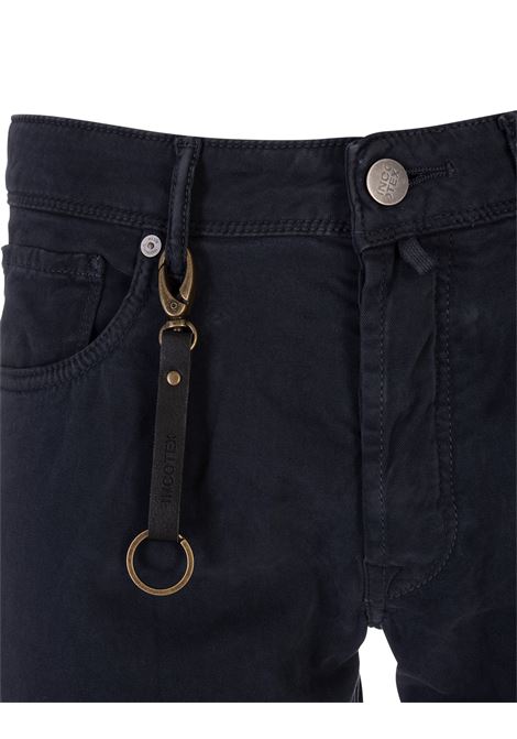Pantalone Slim Fit Cinque Tasche Blu Abisso INCOTEX BLUE DIVISION | BDPS0002-06510830
