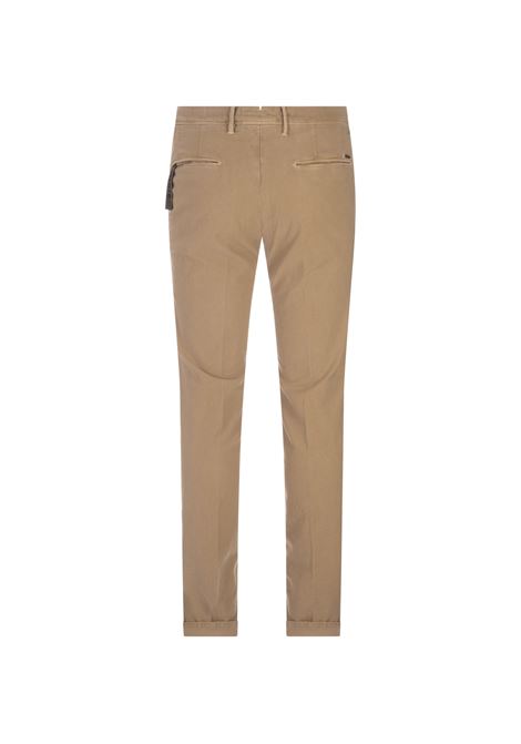 Pantalone Slim Fit In Canvas Di Cotone Biscotto INCOTEX SLACKS | 1SA100-90822414