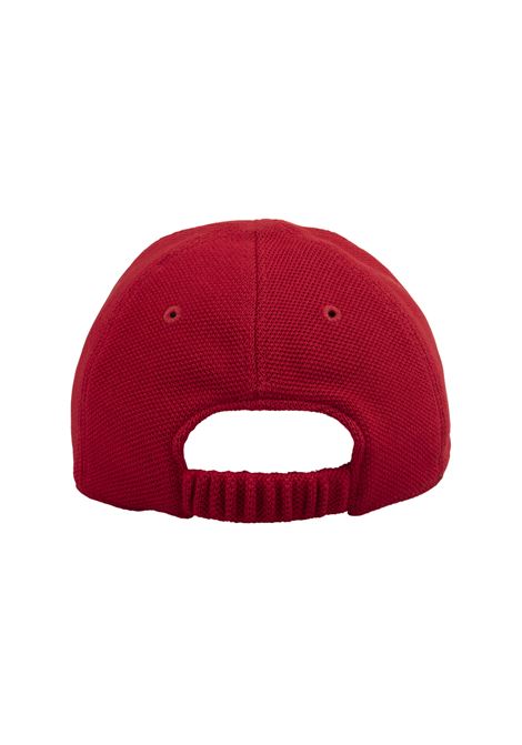 Cappello Da Baseball Rosso Con Logo Laterale KITON | UCAPP14XB600512