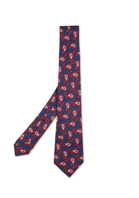 Cravatta Blu Con Motivo Paisley KITON | UCRVKRC05H1501