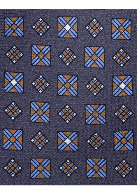 Dark Grey Tie With Geometric Pattern KITON | UCRVKRC05H9009