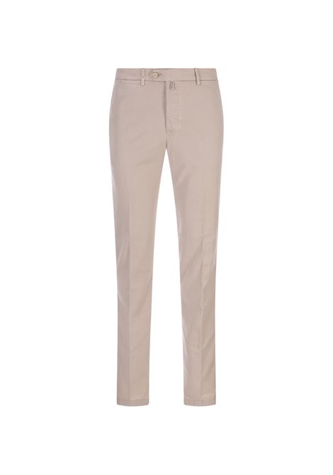 Pantalone Slim Fit In Cotone Beige KITON | UFPP79J0736B04