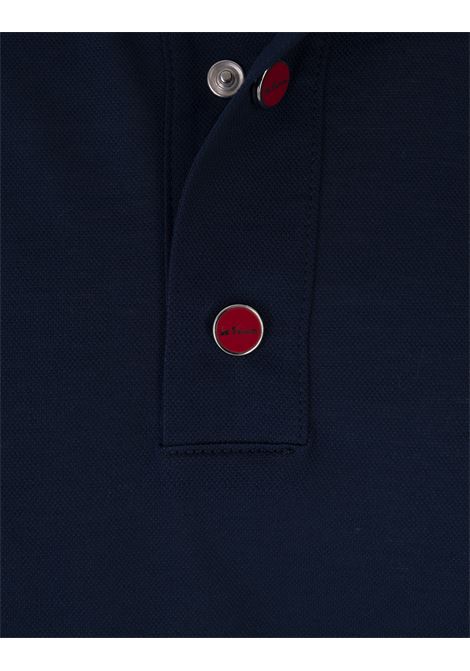 Polo Blu Scuro Con Logo KITON | UK1090E23K295