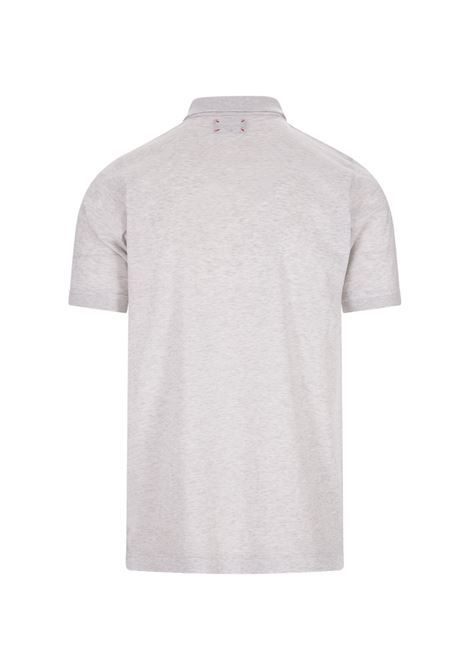 Light Grey Polo Shirt With Logo KITON | UK1090E23KA