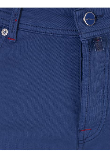 Pantalone a Gamba Dritta In Denim Blu KITON | UPNJSMJ0738B08