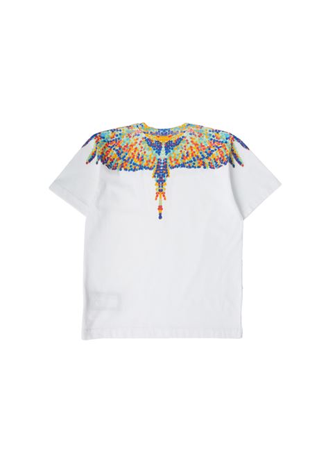 T-Shirt Pointlism Wings Bianca MARCELO BURLON KIDS | CBAA001S23JER0030130