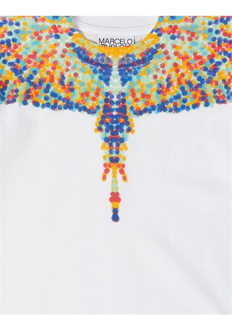 T-Shirt Pointlism Wings Bianca MARCELO BURLON KIDS | CBAA001S23JER0030130