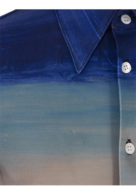 Multicoloured Jersey Shirt With Dark Side of the Moon Print MARNI | CAMA0534A0-UTV975DSX99