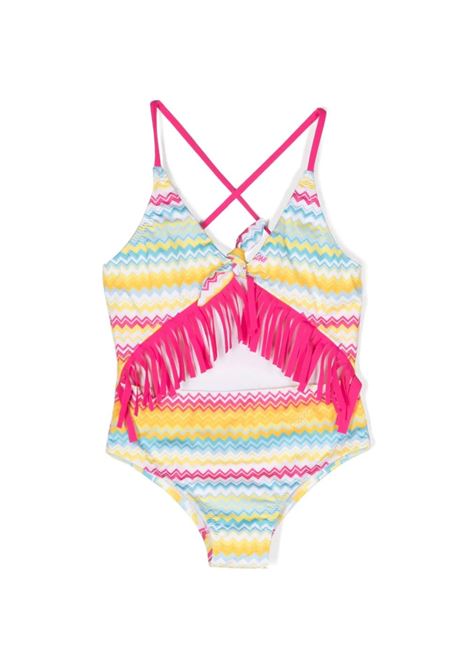 Multicolored One-Piece Swimsuit Wth Fringes MISSONI KIDS | MS0C79-Z1378999
