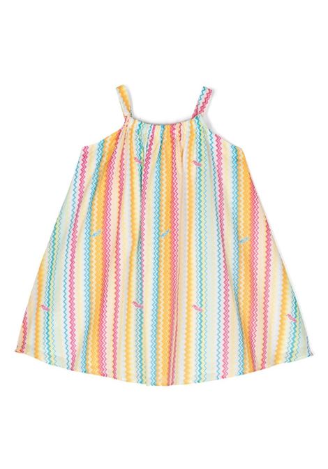 Dress With Multicoloured Vertical Zig-Zag Pattern MISSONI KIDS | MS1B62-M0024999