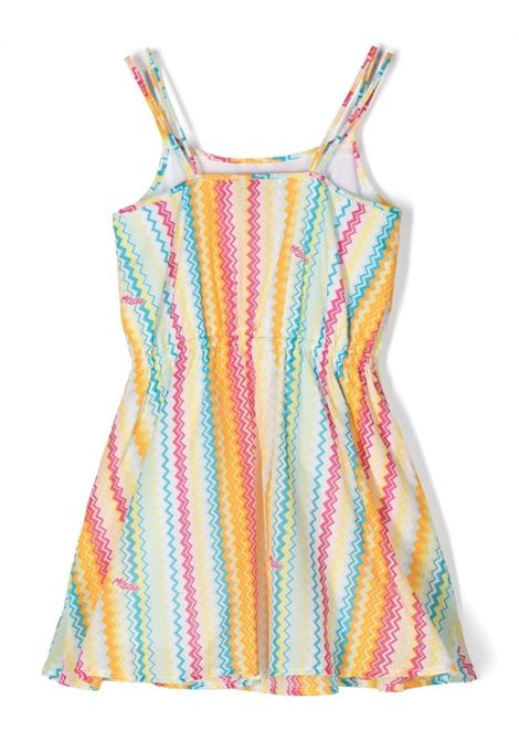 Sleeveless Dress With Multicoloured Vertical Zig-Zag Pattern MISSONI KIDS | MS1B82-M0024999
