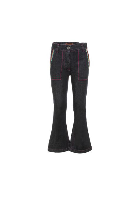 Jeans A Zampa Blu Con Motivo Chevron MISSONI KIDS | MS6B81-D0004621