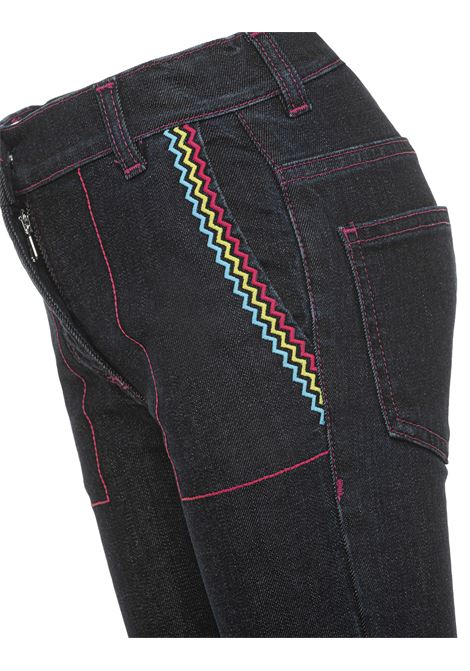 Jeans A Zampa Blu Con Motivo Chevron MISSONI KIDS | MS6B81-D0004621
