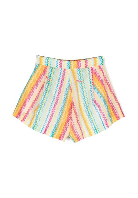 Shorts Con Motivo Zig-Zag Verticale Multicolore MISSONI KIDS | MS6C19-M0024999