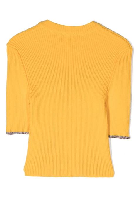 Yellow Pullover With Logo and 3/4 Sleeve MISSONI KIDS | MS9A11-X0007206