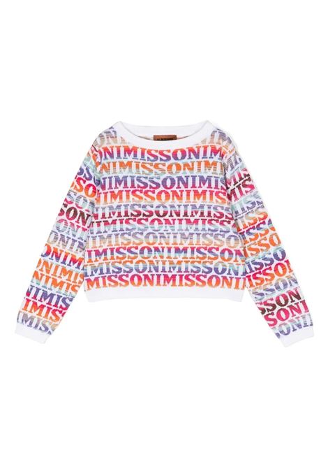 Pullover In Jacquard Multicolore Con Logo MISSONI KIDS | MS9A40-X0007501MC