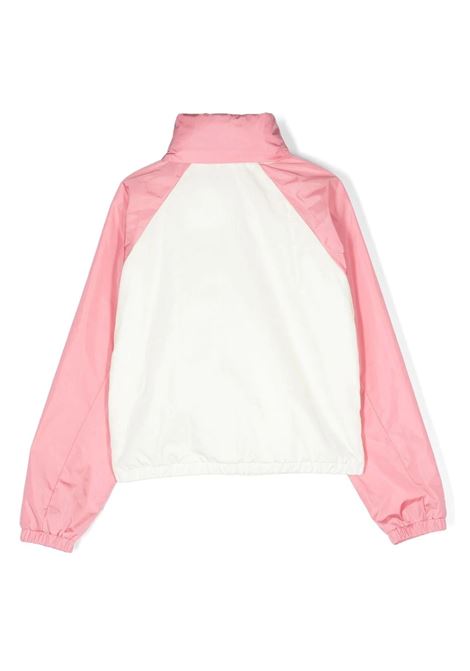 Enabish Windbreaker In White and Pink MONCLER ENFANT | 1A000-98 539ZD52L