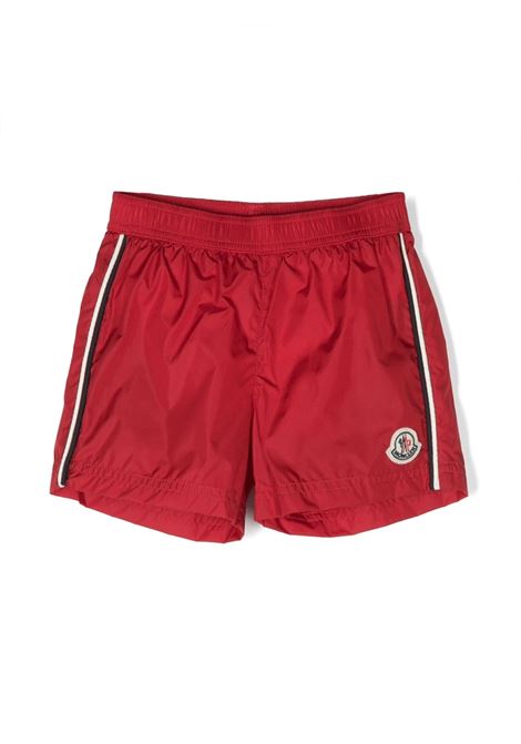 Red Swim Shorts With Logo MONCLER ENFANT | 2C000-02 5332645R