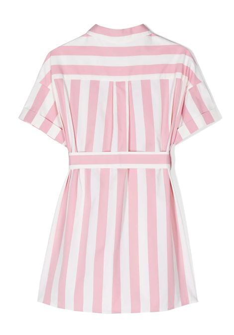 Pink Striped Shirt Dress MONCLER ENFANT | 2G000-11 596TPF50