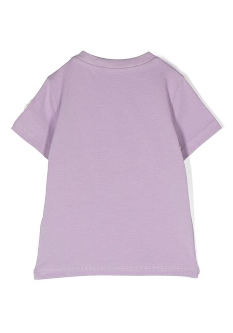 Purple T-Shirt With Logo MONCLER ENFANT | 8C000-24 8790N61A