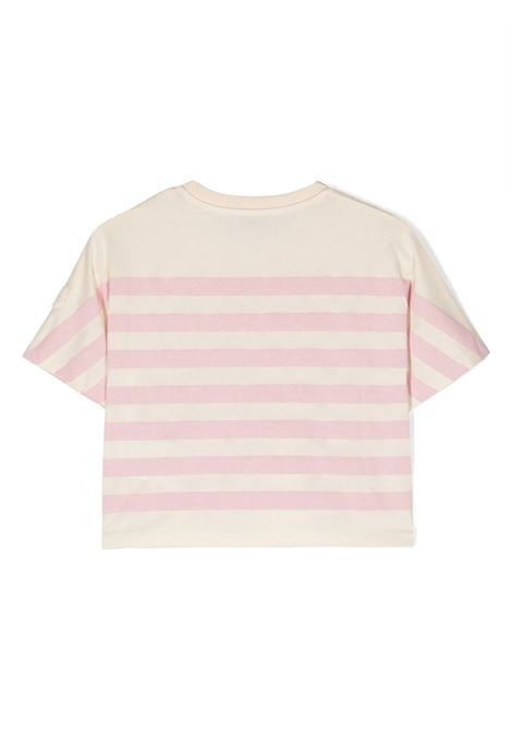 T-Shirt a Righe Rosa MONCLER ENFANT | 8C000-44 899WAS05