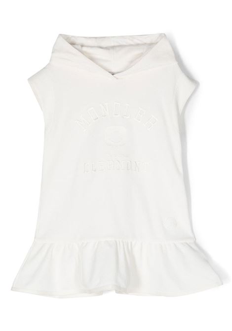 White Sleeveless Dress With Hood MONCLER ENFANT | 8I000-05 899YV034