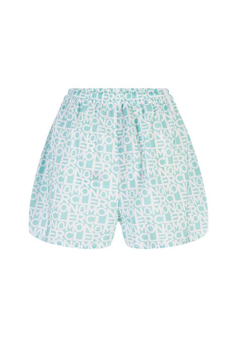 Mint Green Logoed Shorts MONCLER | 2B000-14 596S8F80
