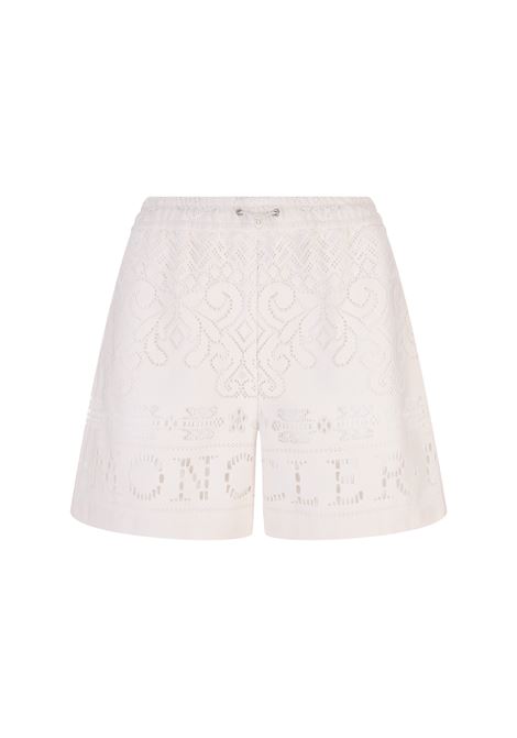 Cream Shorts With Cut-Out Embroidery MONCLER | 2B000-17 596MV050