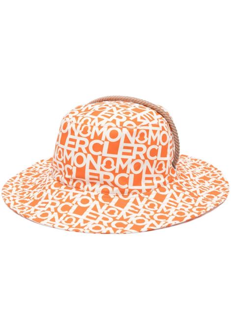 Orange Logoed Boater Hat MONCLER | 3B000-39 596S8F30