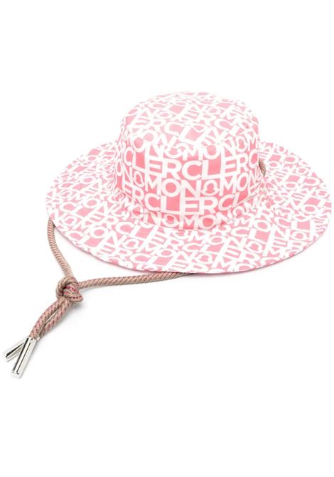 Pink Logoed Boater Hat MONCLER | 3B000-39 596S8F40