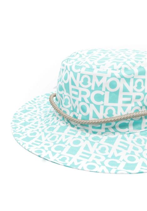Mint Green Logoed Boater Hat MONCLER | 3B000-39 596S8F80
