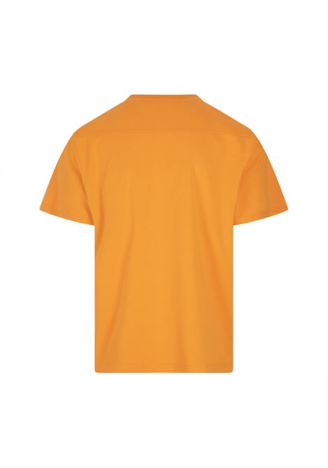 T-Shirt Moncler Arancione con scritta avorio MONCLER | 8C000-11 M2643316