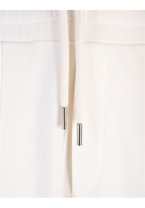 Pantalone Sportivo Bianco Con Profilo Logo Ricamato MONCLER | 8H000-07 89A1B032