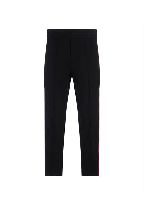 Black Sporty Trousers With Embroidered Logo Profile MONCLER | 8H000-07 89A1B999