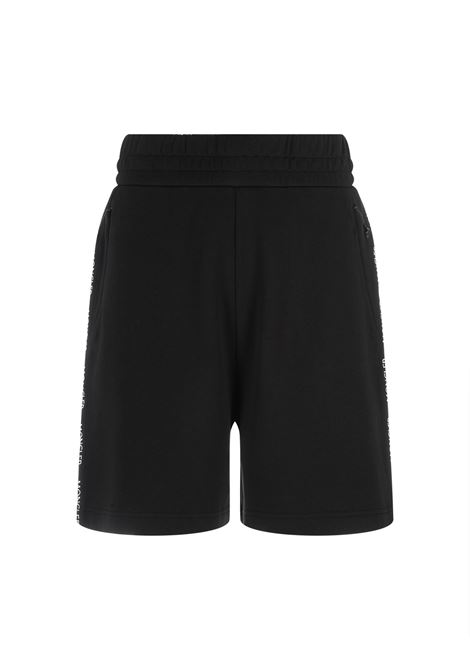 Black Sports Bermuda Shorts With Logoed Insert MONCLER | 8H000-29 899WD999